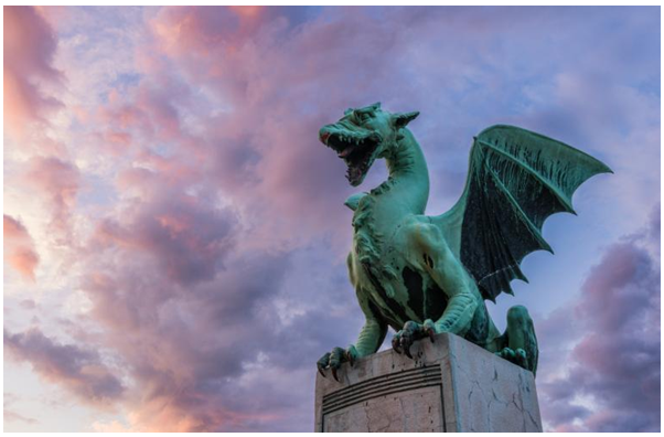 Zmajski most / Dragon bridge (photo: Luka Esenko, Ljubljana Tourism Photo Library)